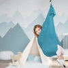 Kids Elastic Hammock Indoor Outdoor Swing, Size: 1.5x2.8m (Sky Blue)