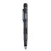 P08 Outdoor LED With Flashing Tungsten Steel Window Breaking Self-Defense Pen, Black, Gold, Grey