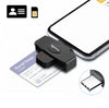 Rocketek CSCR3 Smart CAC Card Reader Type-c Bank Tax Declaration SIM Card/IC Card ID Card Reader(Black)