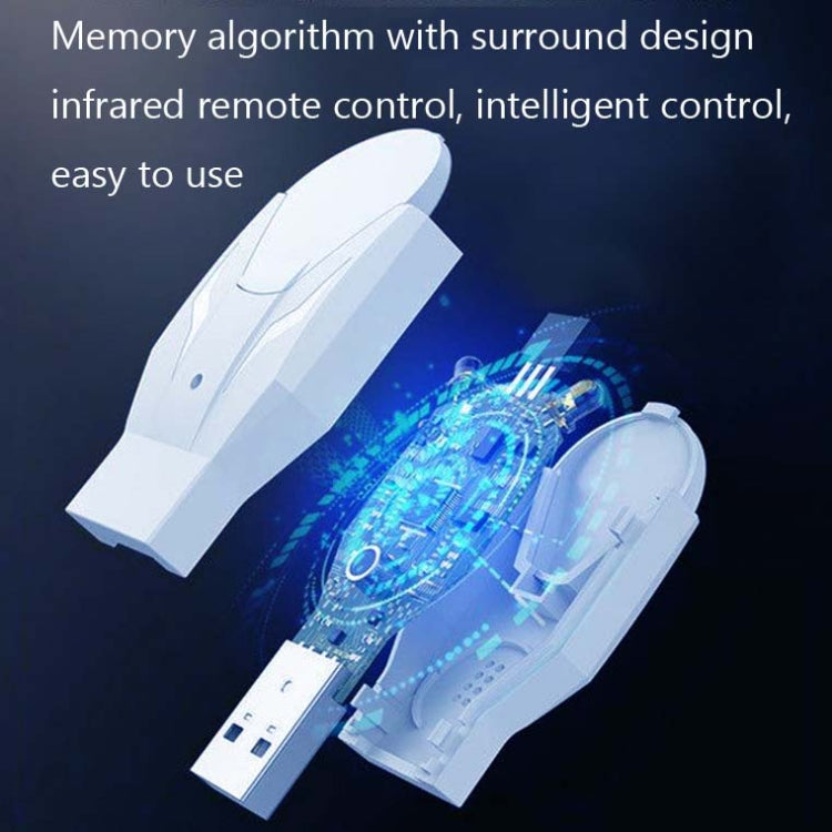 2 PCS IR18 Multifunctional Infrared WiFi Intelligent Voice Remote Control With Night Light Function