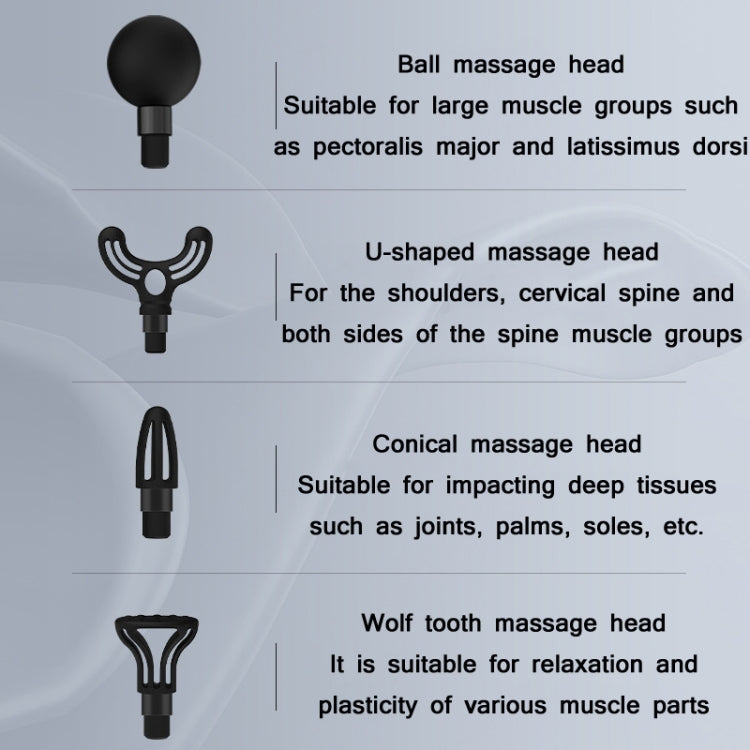 PS818 Variable Speed Vibrating Mini Muscle Fascia Relax Massager, 12 Gear (Black), 12 Gear (Gray), 12 Gear (Green), 12 Gear (Red), 12 Gear (Pink)