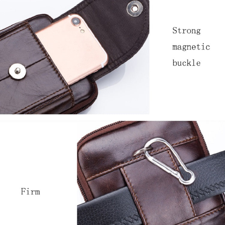 BULL CAPTAIN  Leather Multifunctional Waist Bag For Men, Brown-05, Brown-07, Brown-08, Brown-10, Brown-04, Brown-06, Brown-09, Black-05, Black-07, Black-08, Black-10, Black-04, Black-09