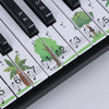 M52 88/76/61/54/49 Keys Piano Keyboard Stickers, Tree, Giraffe