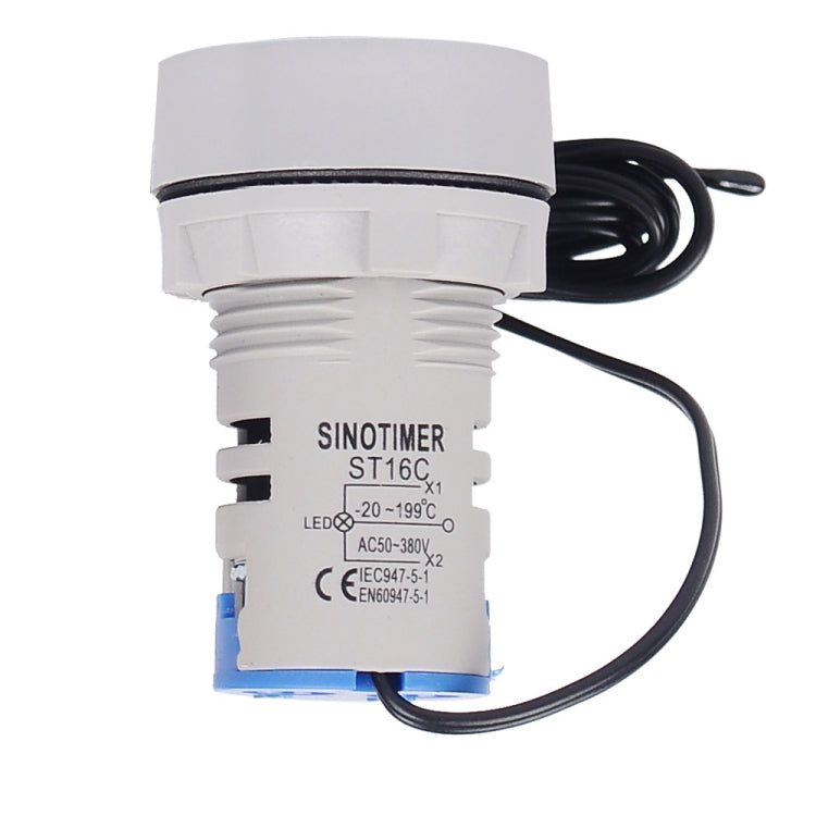 SINOTIMER -20-199 Degrees Celsius Small Temperature Display Indicator, ST16C-03 Blue, ST16C-04 Green, ST16C-05 Yellow, ST16C-01 Red, ST16C-02 White