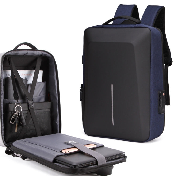 Men Business Shoulder USB External Interface Computer Bag, Color: 8001 Black, 8001 Black, 8001 Gray, 8001 Blue, 8001 Red, 8003 Black, 8003 Gray, 8001-J Black, 8001-J Gray, 8001-J Blue, 8001-J Red
