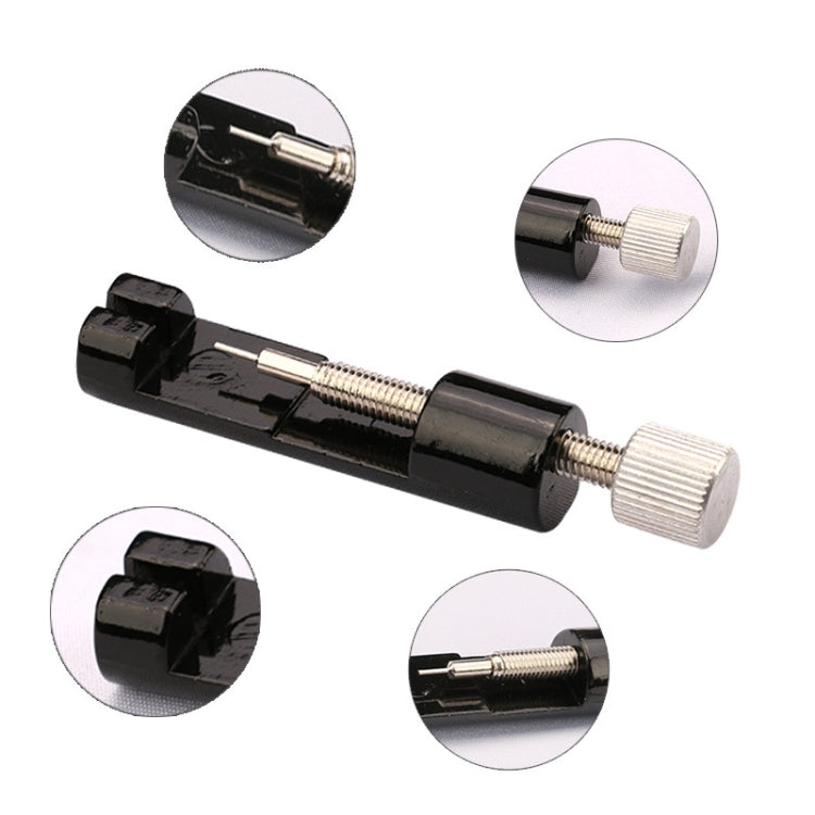 Adjustable Watch Strip Removal Metal Strap Bracelet Link Pin Repair Tool, Black, Golden