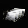 10 PCS Mini Clear Acrylic Sign Display Stand Label Holder, Label Holder