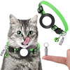 Pet Anti Lost Address Pendant Collar with Bell for AirTag 2nd Gen / AirTag 1st Gen, Green, Purple, Black, Pink, Orange, Blue