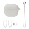 Bluetooth Earphone Silicone Cover Set For AirPods 3, Hand Rope Set White, Hand Rope Set Mint Green, Hand Rope Set Grass Green, Hand Rope Set Pink, Hand Rope Set Black, Hand Rope Set Red, Hand Rope Set Yellow, Hand Rope Set Gray, Hand Rope Set Wine Red ...