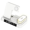 A37 30W 3-in-1 Wireless Charging Phone Stand with RGB Night Light & Alarm Clock Function, A37 30W White, A37 30W Black
