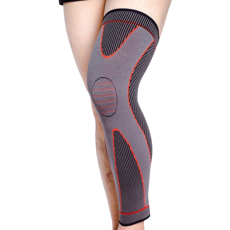 Nylon Knitted Riding Sports Extended Knee Pads, XL