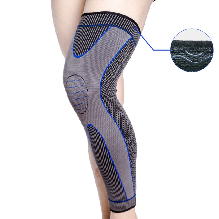 Nylon Knitted Riding Sports Extended Knee Pads, XL