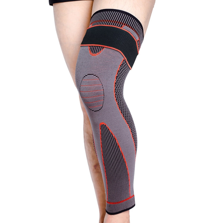 Nylon Knitted Riding Sports Extended Knee Pads, XL