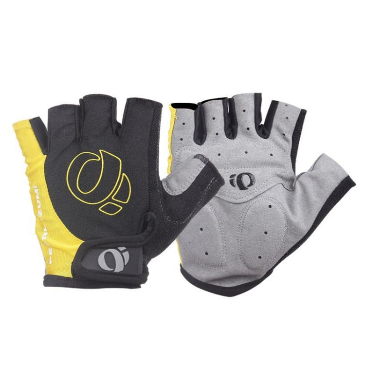 YIZIMI Anti-shock Half-finger Gloves Cycling Silicone Short Finger Gloves, S, M, L, XL