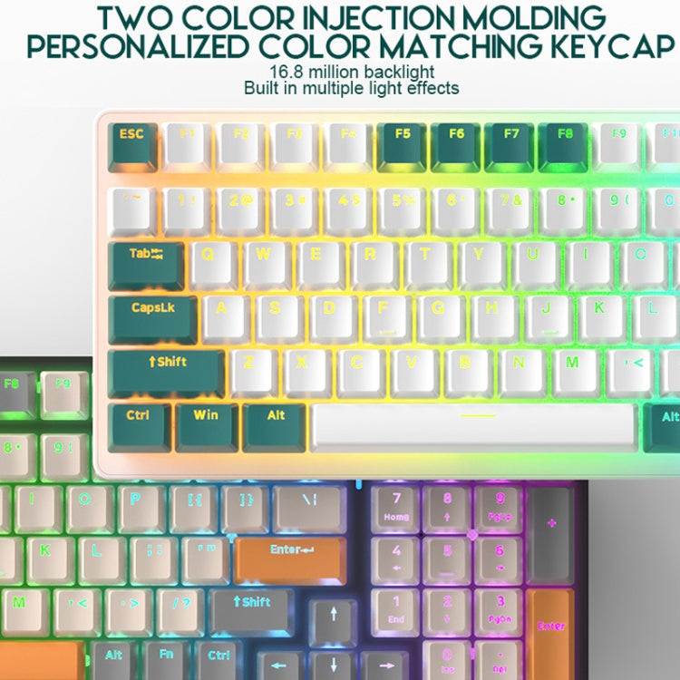 ZIYOU LANG  K3 100 Keys Game Glowing Wired Mechanical Keyboard, Cable Length: 1.5m, Style:, K3 Bee Version Red Axis, K3 Micro Light Hot Plug Version Red Axis, K3 Water Green Hot Plug Version Green Axis, K3 Micro Light Version Green Axis                ...
