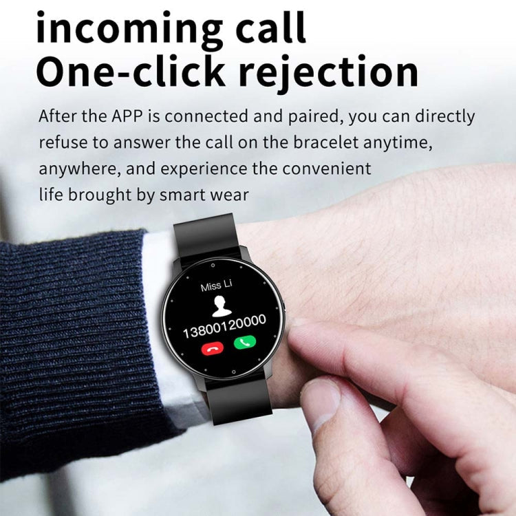 BW0223 Heart Rate/Blood Oxygen/Blood Pressure Monitoring Bluetooth Smart Calling Watch, Color: Silicone Black