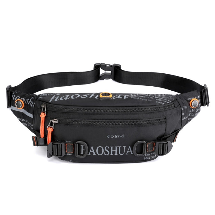 HAOSHUAI 5132 Outdoor Men Waist Bag Sports Running Chest Bag, 5132 Dark Green, 5132 Camouflage, 5132 Dark Blue, 5132 Black, 5132 Army Green