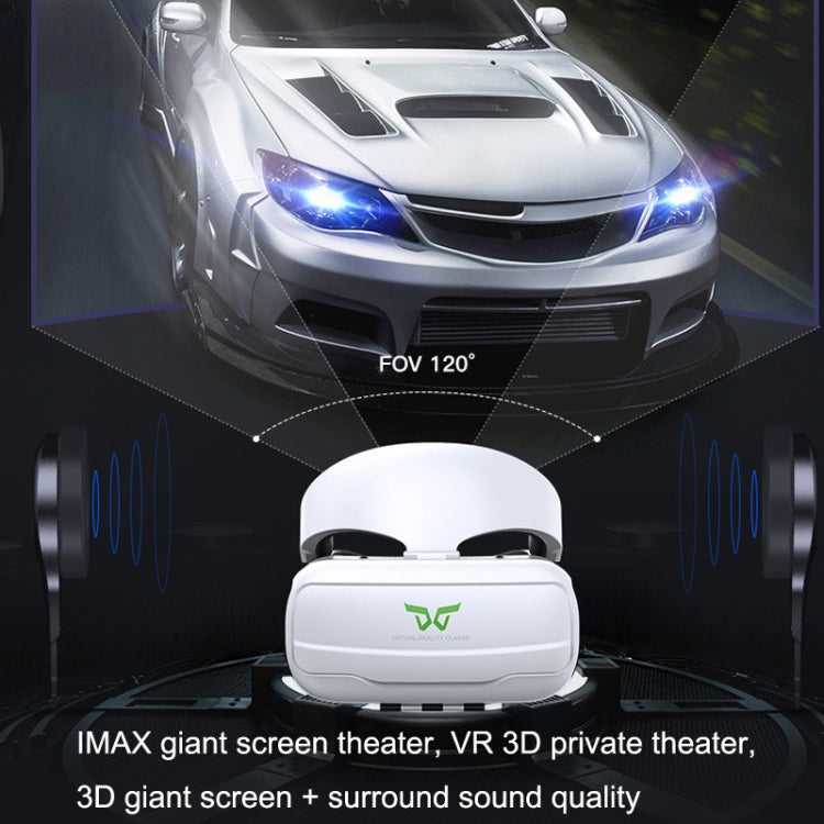 Mobile Phone 3D Virtual Reality VR Game Helmet Glasses With Headset, G02EF