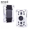 For AirTag 2nd Gen / AirTag 1st Gen Card Holder Metal Anti-Theft RFID Wallet, ak-4 B Silver, ak-4 B Blue, ak-4 B Gray, ak-4 A Black, ak-4 A Blue, ak-4 A  Silver, ak-4 A  Gray, ak-4 B  Black
