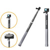 TELESIN 1.2m Carbon Fiber Monopod Selfie Stick With 1/4 Screw For Action Cameras, 1.2m