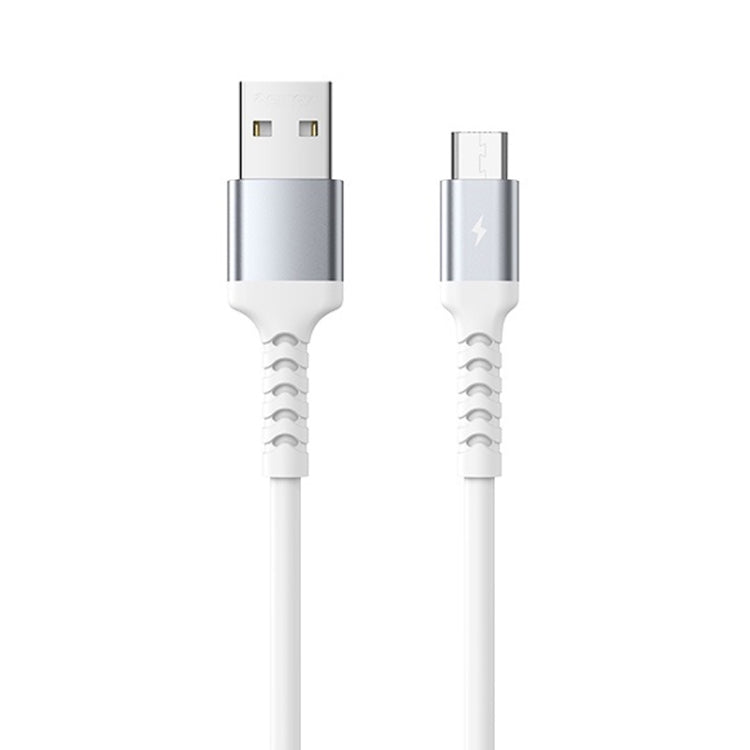 REMAX RC-C008 2.4A TPE Soft Anti-breakage Data Cable,Length 1m, USB To Micro USB, USB To 8 Pin