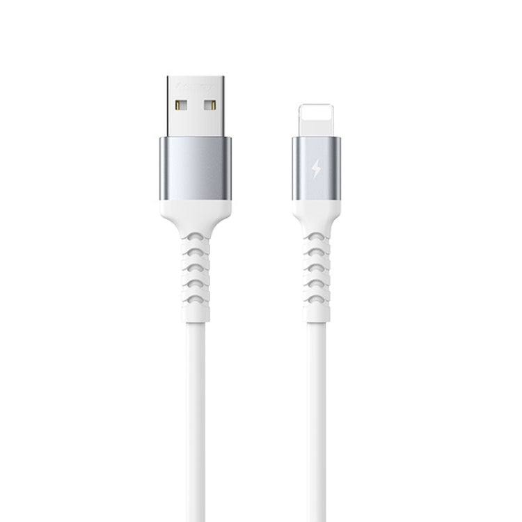REMAX RC-C008 2.4A TPE Soft Anti-breakage Data Cable,Length 1m, USB To Micro USB, USB To 8 Pin