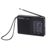 BAIJIALI BJL228 Retro Portable Two Band FM AM Radio Built-in Speaker(Black)