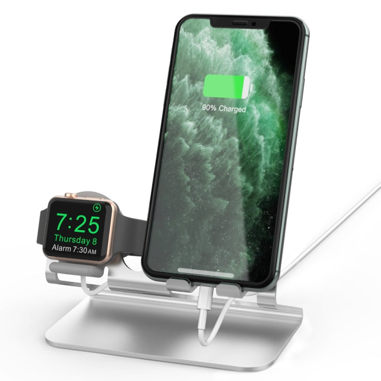 AhaStyle ST04 Aluminum Alloy Charging Base, For 4-8 inch Smart Phone&Apple Watch Series, ST04 (Silver), ST04 (Black), ST04 (Rose Gold)