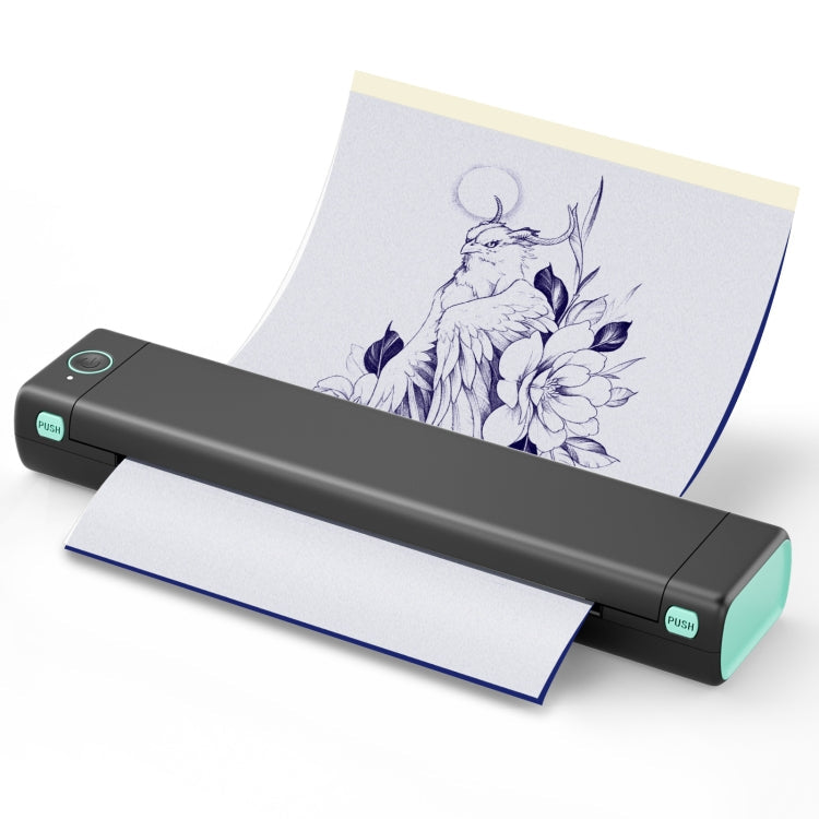 M08F Bluetooth Wireless Handheld Portable Thermal Printer, Black Green A4 Version, Black A4 Version, White A4 Version, White Orange A4 Version, Green A4 Version, Pink A4 Version, Gray A4 Version, Silver A4 Version, Black Green Letter Version           ...