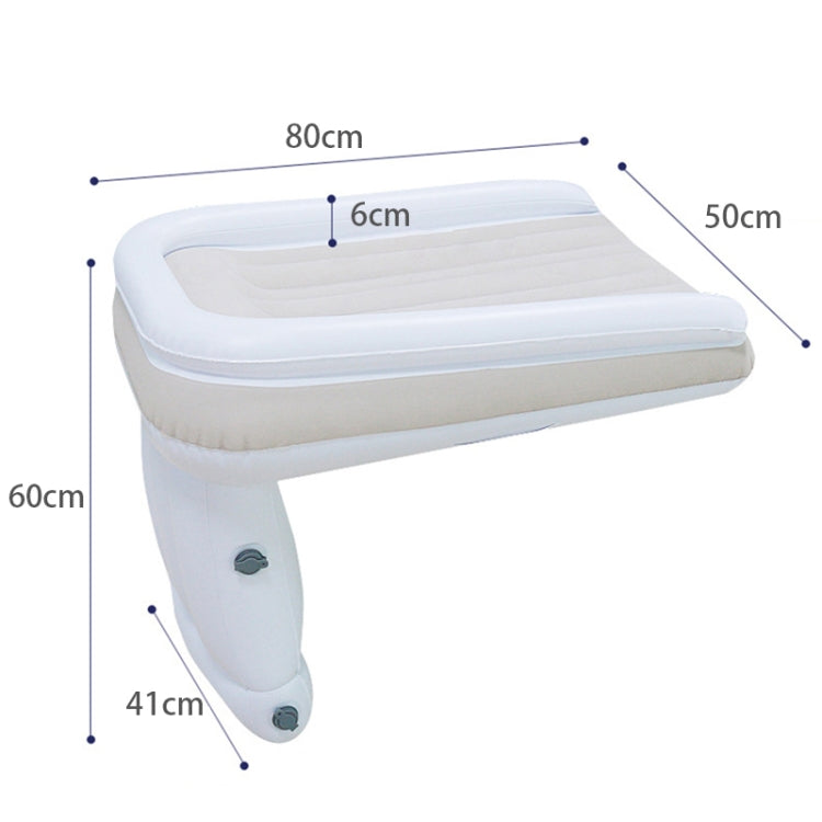 Outdoor Travel Baby Inflatable Bed Children Car Rear Folding Bed Aircraft Inflatable Mattress, Color: Gray