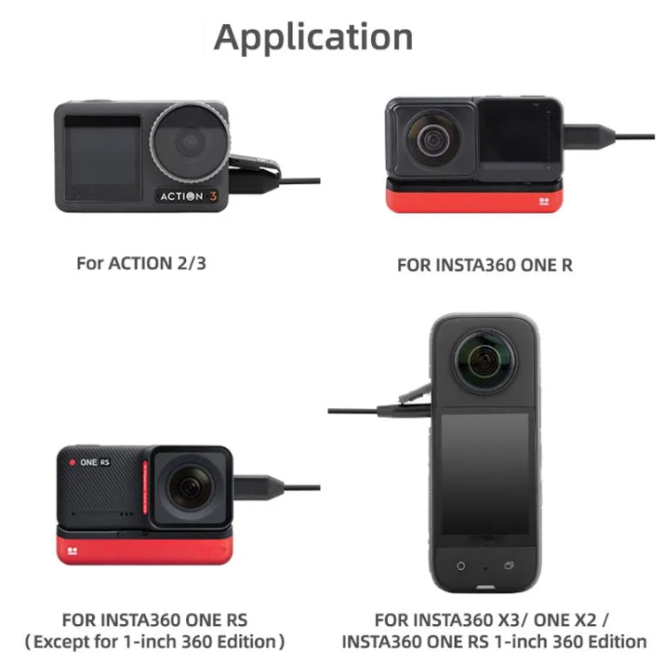Sunnylife MC490 Collar Microphone Motion Camera Recording Wheat, For DJI Action3/2, For Insta360 ONE X2/X3/1 inch 360 Edition