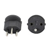 EU to Switzerland Convertible Plug With Ground Wire Travel Adaptor, With Shell