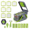 22 in 1 Multifunctional Food Chopper Grater Onion Dicer Veggie Cutter with 13 Stainless Steel Blades, 22 in 1 Multifunctional