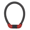 Bicycle And Electrical Vehicle 5-Digit Combination Lock Safety Anti-Theft Cycling Lock, 57 x 1.72cm, 40 x 1.72cm