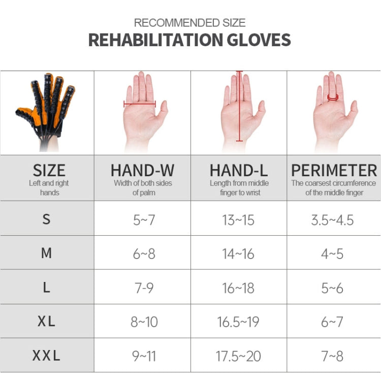 Intelligent Robotic Rehabilitation Glove Equipment, With UK Plug Adapter, S, M, L, XL, XXL