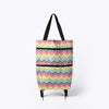 2 In 1  Oxford Cloth Shopping Bag Foldable Shopping Trolley Cart