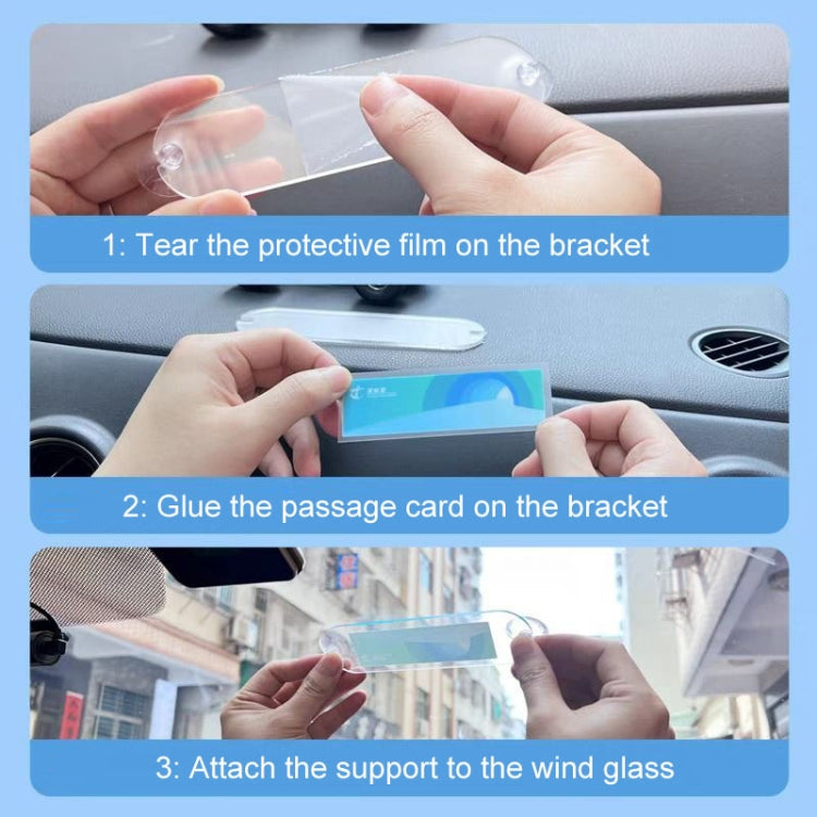Hong Kong HKe Toll Car Patch Vehicle Front Windshield Decoration, Suction Cup Bracket