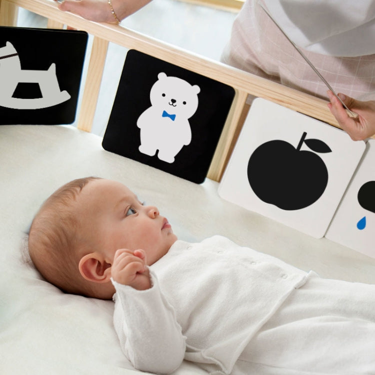 20pcs /Book Baby Early Learning Card Children Eye Care Visual Stimulation Card, Style: 4-order Real Object