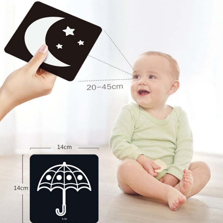 20pcs /Book Baby Early Learning Card Children Eye Care Visual Stimulation Card, Style: 4-order Real Object