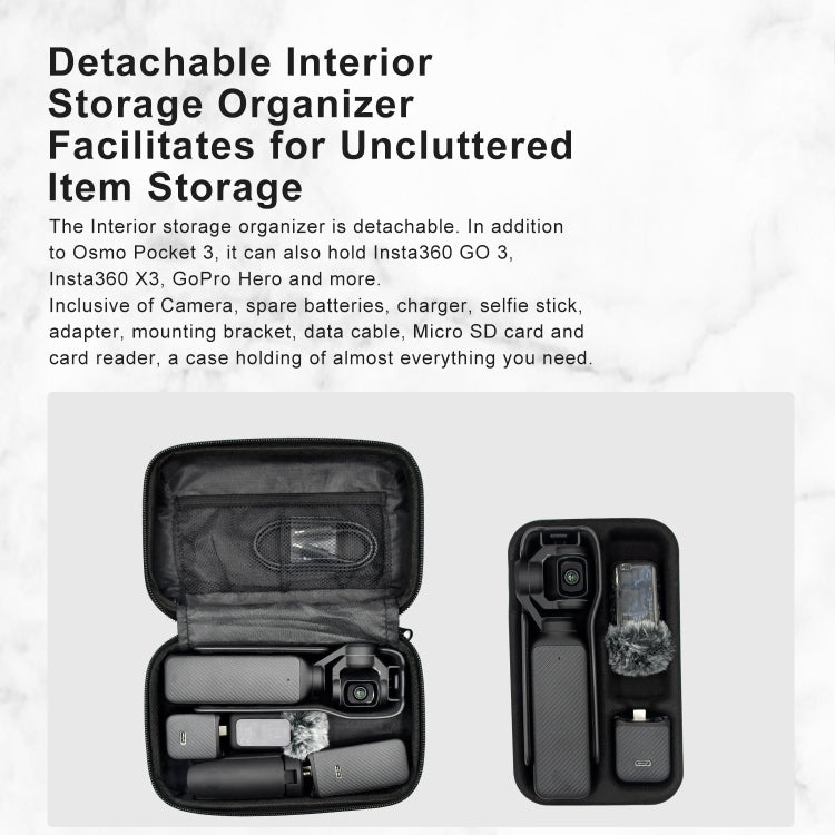 For DJI Osmo Pocket 3 aMagisn Small Organizer Bag Sports Camera Protective Accessories, For DJI Osmo Pocket 3