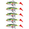 5pcs /Pack HENGJIA SO071 T-Tail Lead Fishing Lure Lua Fishing Soft Bait, 8.5cm 10.6g