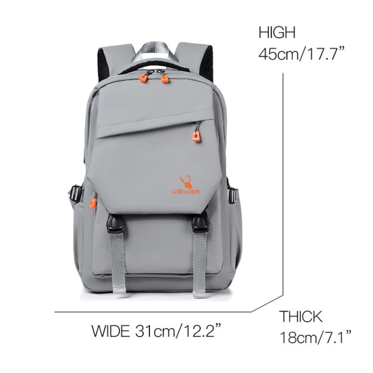 WEIXIER B682 Large Capacity Double Shoulder Backpack Casual Waterproof Travel Bag