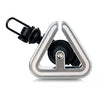 N+1 Mountain Bike Bell Universal Triangle Copper Bell, Clip Ring Silver, Rubber Band Black, Rubber Band Silver