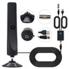 4K 1080P Indoor Digital TV Antenna For Local Channels 50 Miles Range With Amplifier Signal Booster, 50 Miles 20dBi HDTV-T2