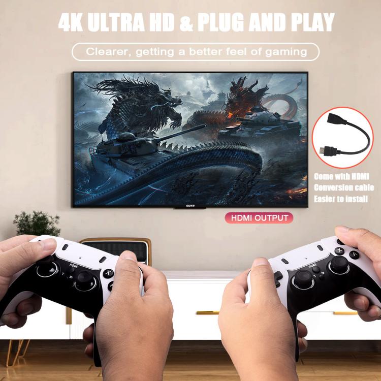 M10 Pro 4K TV Game Player 3D HD Retro Video Game Console, 64G With Wired Controller, 128G With Wired Controller, 256G With Wired Controller, 64G With Charged Controller, 128G With Charged Controller, 256G With Charged Controller