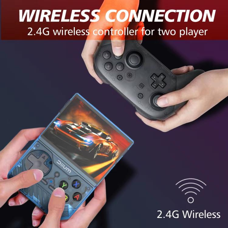 D008 3.5-Inch HD Retro Handheld Game Console With ARM Cortex-A7 800MHz, 1GB RAM & HDMI Output, 64G Whitte, 64G Clear Black, 64G  Clear Blue, 128G White, 128G Clear Black, 128G Clear Blue