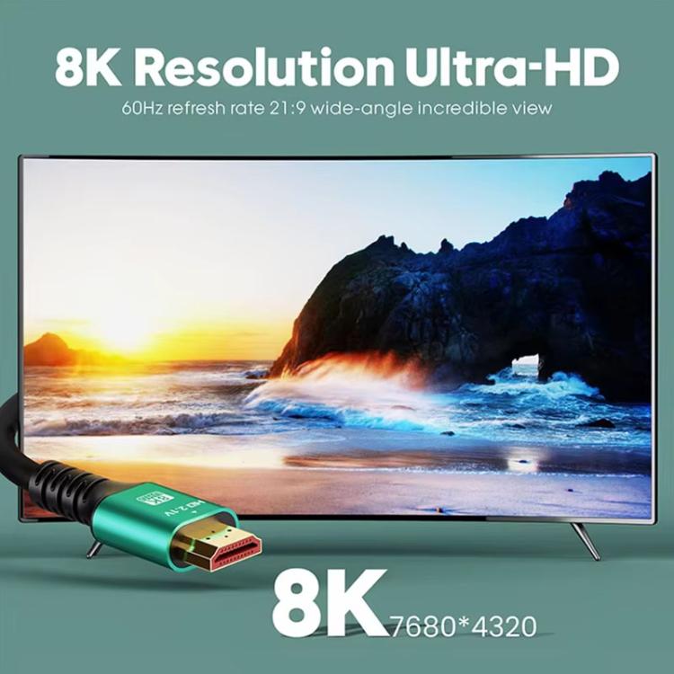 HDMI 2.1 8K HD Cable Connecting TV Computer Projector Video Cable, 1M, 1.5M, 3M, 5M