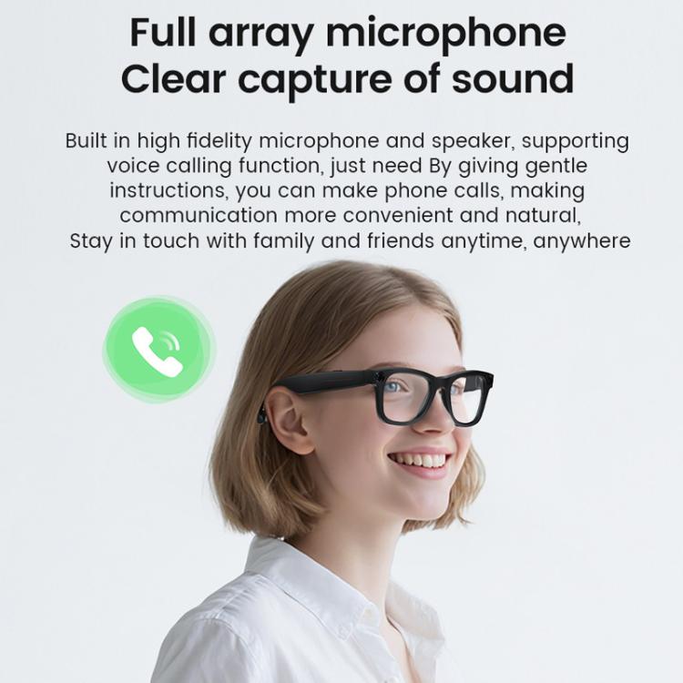 Smart Glasses Support 8MP Video Recording Electrochromic Lenses & AI Translation, E02C