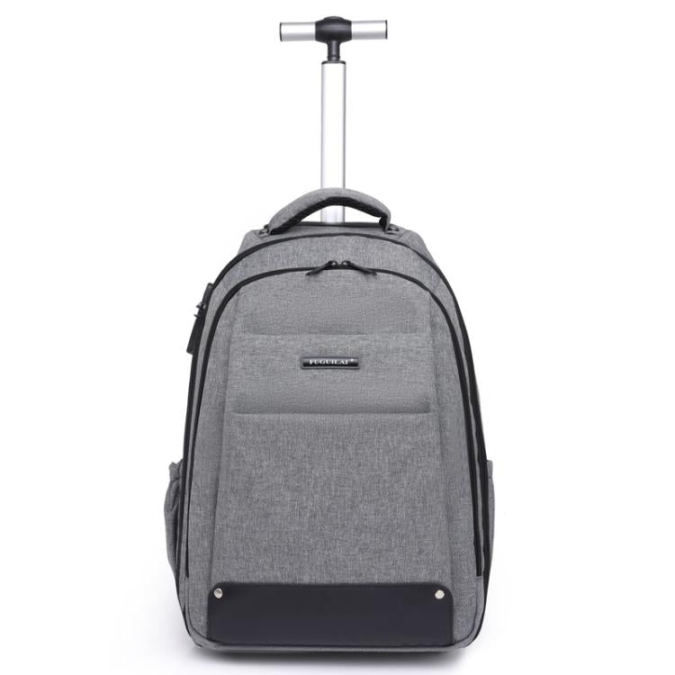 FUGUILAI Wheeled Backpack with Hideable Wheels & Straps, TSA Lock & 2-Stage Telescopic Handle Trolley Backpack for Business Travel