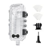 For Insta360 X5 Invisible Dive Case 45M/147ft Waterproof Underwater Housing Shell With Seamless 360 Degree Stitching, PC Lens